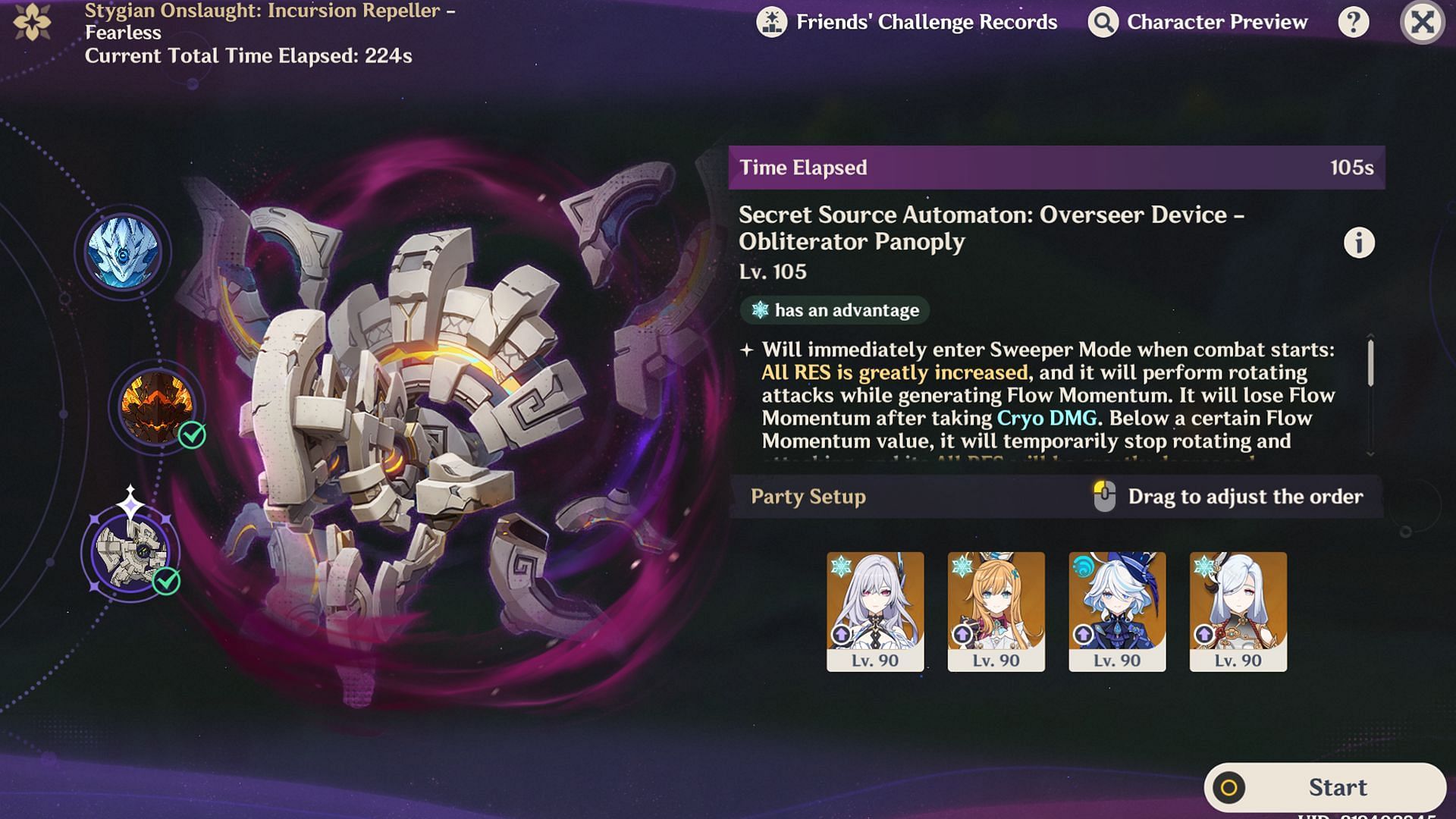Secret Source Automaton: Overseer Device boss in Stygian Onslaught (Image via Sportskeeda Gaming/HoYoverse)